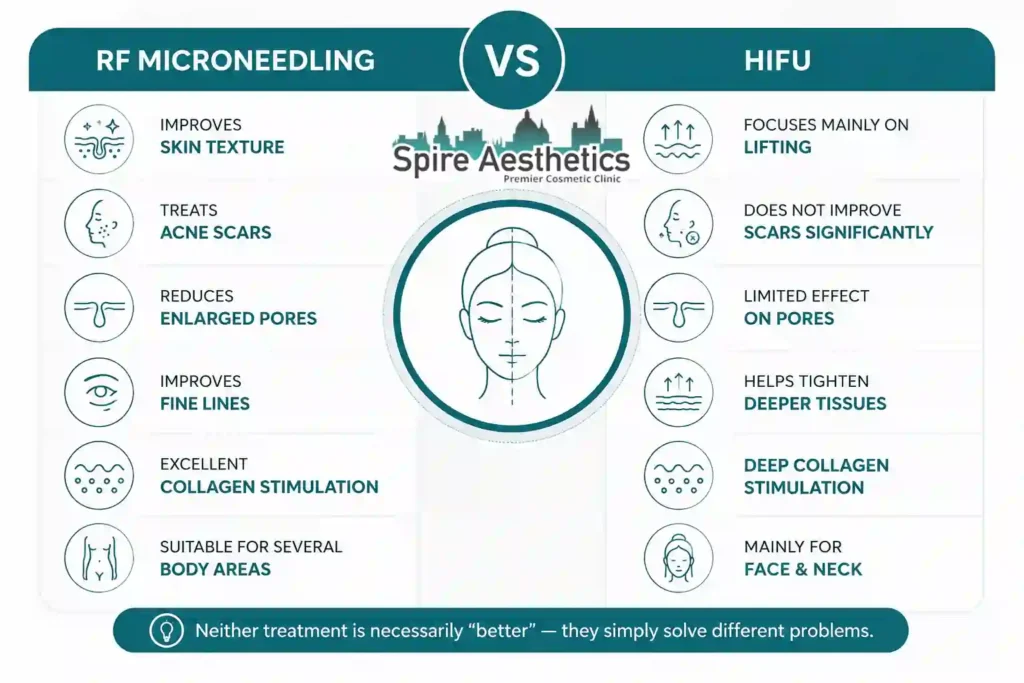 RF Microneedling vs HIFU: Which Treatment Gives Better Results Newcastle?